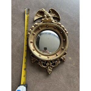 Mid Century Modern Federal Style Fish Eye Mirror Gold Colored Nov 1959